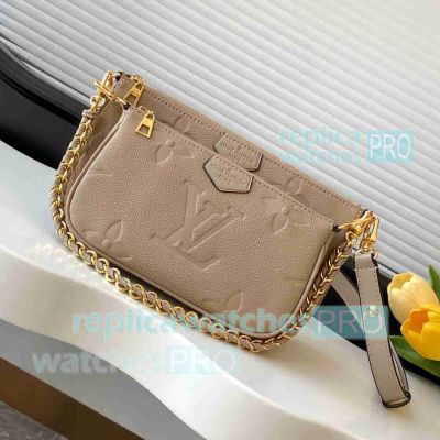 Copy L--V Multi Pochette Beige Monogram Crossbody Bag